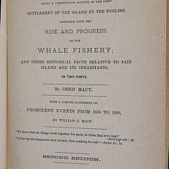 Book: Obed Macy’s “History of Nantucket”, 2nd Edition, Mansfield Press, Macy & Pratt 1880