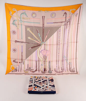 "Cannes et Cannes" Hermes Silk Scarf
