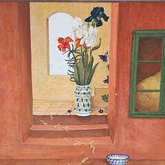 Sarah McKim Valentine Acrylic on Wood “Don’t Get Cut Flowers”