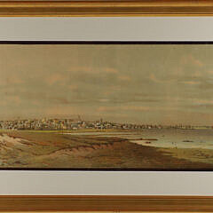Wendell Macy Chromolithograph “1884 View of Nantucket