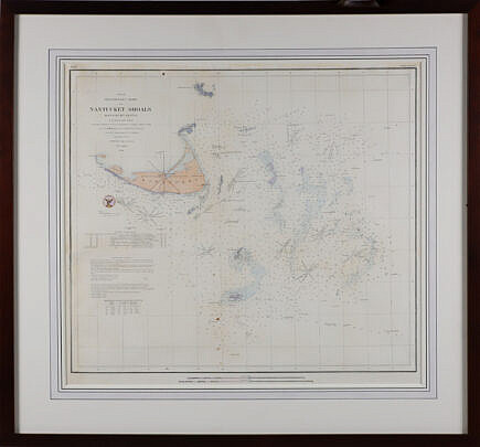 1854 Preliminary Chart "Map of Nantucket Shoals"