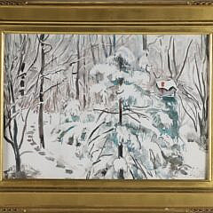 Martha Walter Watercolor "Forest"