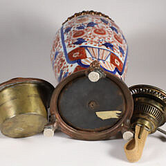Antique Imari Kerosene Lamp, Hink’s Cupler #2