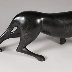 Limited Edition Loeto Bronze Sculpture of a Jungle Cat, Edition #187/750