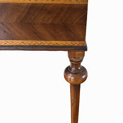 Contemporary Inlaid Mahogany and Satinwood Console Table
