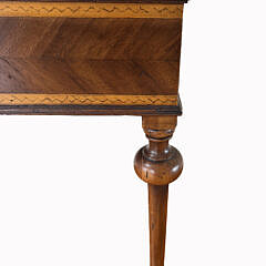Contemporary Inlaid Mahogany and Satinwood Console Table