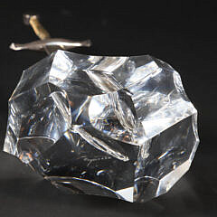 Signed Steuben Excalibur Crystal with Presentation Silver Plated Sword