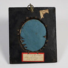 Miniature Oval Portrait of “Mary Bland” in Ebonized Frame, 19th Century