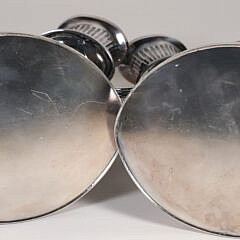 Pair of Antique Scottish Silver Plated Three-Light Candelabra