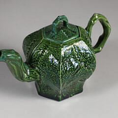 Minton Miniature Hexagonal Form Porcelain Teapot, 19th Century