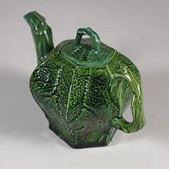 Minton Miniature Hexagonal Form Porcelain Teapot, 19th Century