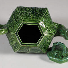 Minton Miniature Hexagonal Form Porcelain Teapot, 19th Century
