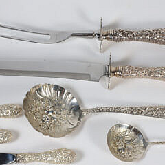 Group of Stieff and S. Kirk & Son Sterling Silver Flatware and Serving Pieces