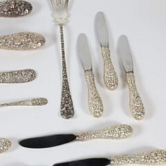 Group of Stieff and S. Kirk & Son Sterling Silver Flatware and Serving Pieces