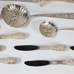 Group of Stieff and S. Kirk & Son Sterling Silver Flatware and Serving Pieces