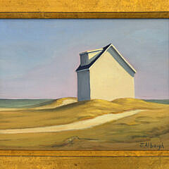 Joan Albaugh Oil on Board “Dual Paths to the Beach Through the Dunes”