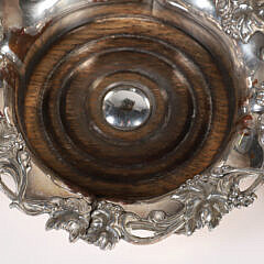 Pair of Sheffield Silver Plated Grape Vine Repousse Wine Coasters