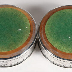 Pair of Vintage Kirk Stieff Silver Plated Presidential Wine Coasters