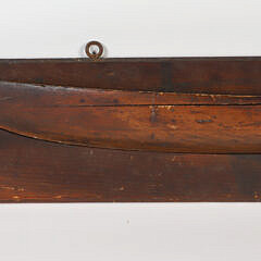 American Small Half Hull Model, 19th Century