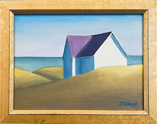 Joan Albaugh Oil Looking out to Sea
