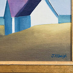 Joan Albaugh Oil on Artist Board “Looking Out to Sea”