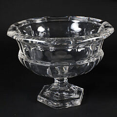 Pair of Antique Irish Crystal Compote Bowls