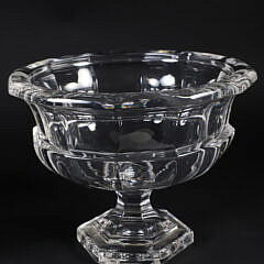 Pair of Antique Irish Crystal Compote Bowls
