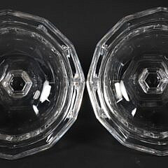 Pair of Antique Irish Crystal Compote Bowls
