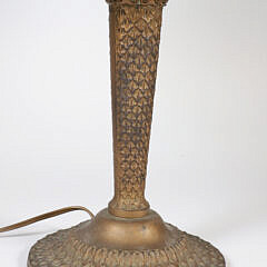 Tiffany Style “Linen Fold” Shade Lamp