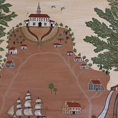Susan Potter Acrylic on Artist Board “The Plantation, N. Kingstown, Rhode Island”, circa 1974