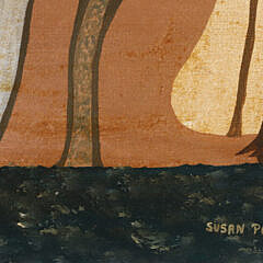 Susan Potter Acrylic on Artist Board “The Plantation, N. Kingstown, Rhode Island”, circa 1974