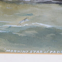R. Chappell Watercolor Portrait of the English Ship “Morning Star of Padstow”