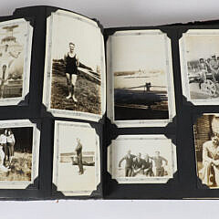 1933 Photo “U.S.S West Virginia” Leather Scrap Book