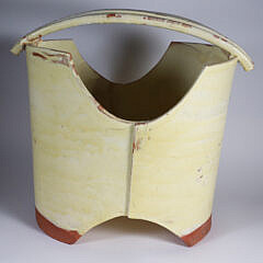 Piero Fenci Yellow Glazed Pottery Bucket, c. 1990