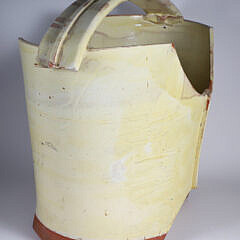 Piero Fenci Yellow Glazed Pottery Bucket, c. 1990