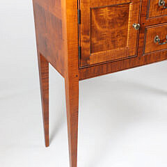 Petite Tiger Maple Hepplewhite Style Sideboard