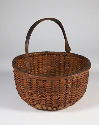 Antique Round Swing Handle Nantucket Basket