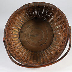 Antique Round Swing Handle Nantucket Basket
