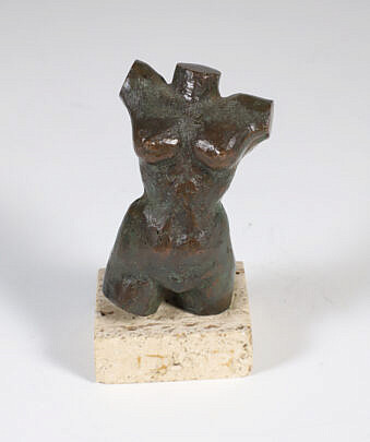Bronze Sculpture Nude Female Partial Torso
