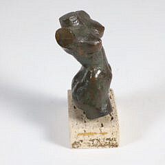 Bronze Sculpture Nude Female Partial Torso