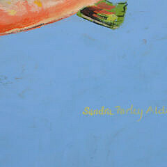 Sandra Farley Aldrich Oval Oil on Canvas “Portrait of a Brook Trout”