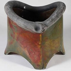 Pier French Copper Glazed Foot Basin