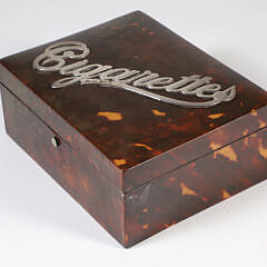 Antique Tortoiseshell Cigarette Box