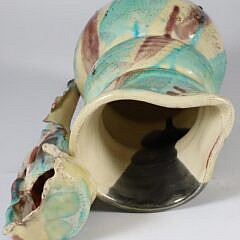 Piero Fenci Multi-Color Ceramic Pitcher