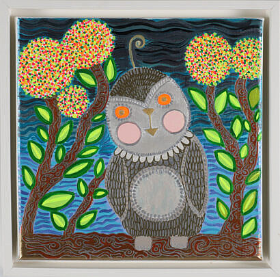 Deborah Vanderwolk Oil on Canvas "Night Owl"