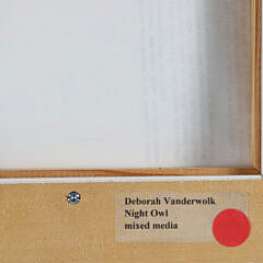 Deborah Vanderwolk Mixed Media Oil on Canvas “Night Owl”