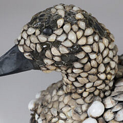 Sea Shell Encrusted Duck Decoy