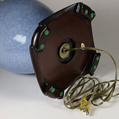 Chinese Porcelain Blue Crackle Glazed Lamp
