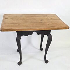 Antique Pine Queen Anne Style Table, 20th century