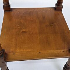 Cherry and Maple Sheraton Style Night Stand Work Table